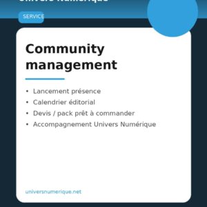 Community management — Lancement 30 jours