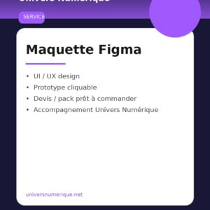 Maquette Figma — Site complet (UI kit)