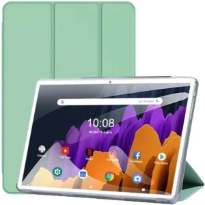 Tablette 10 Pouces Android 13 Tablette, 16 Go RAM 128 Go ROM, 800x1280 FHD, 6000mAh Batterie, Certification Google GMS, vert.